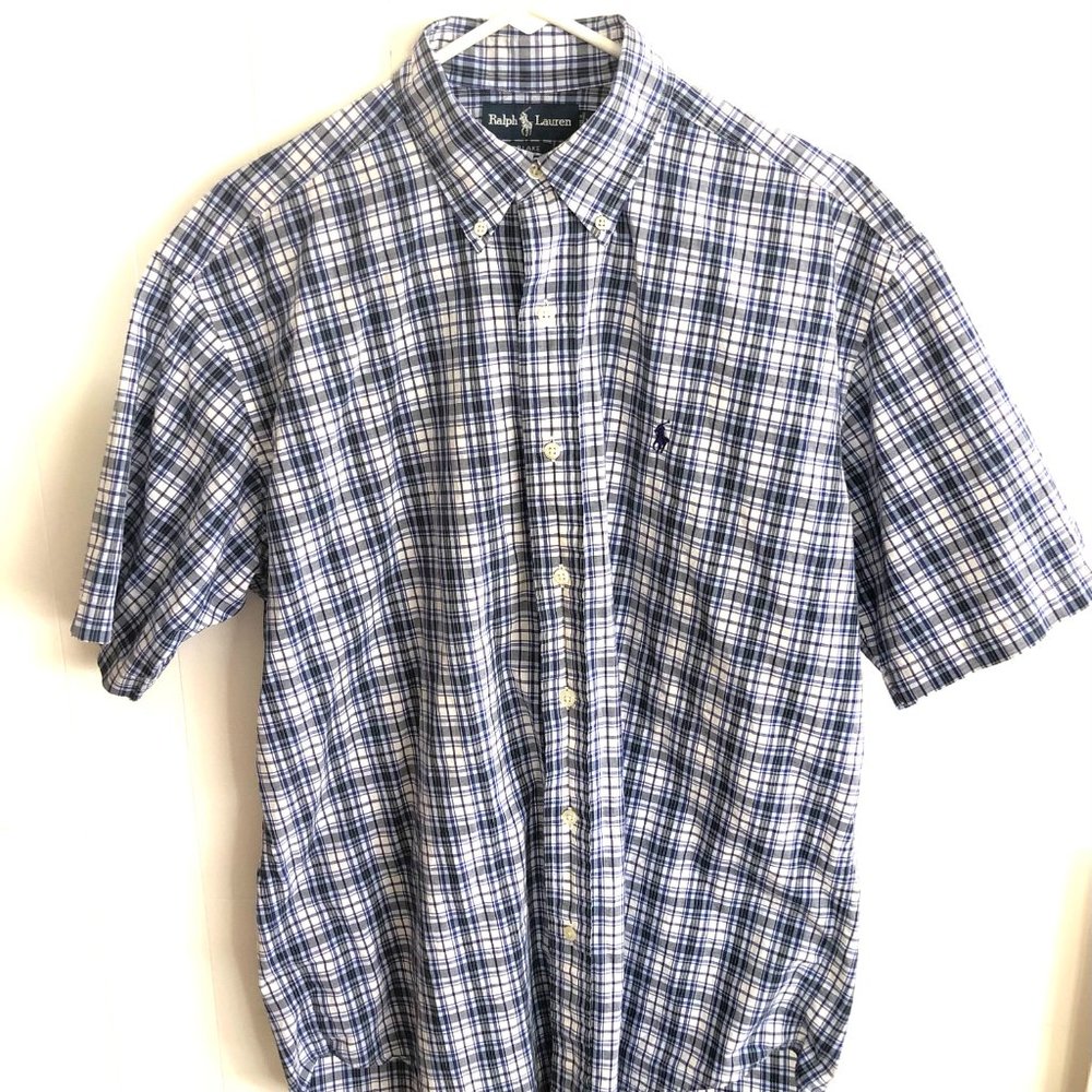 RALPH LAUREN BLAKE SHORT SLEEVE SHIRT, MEDIUM